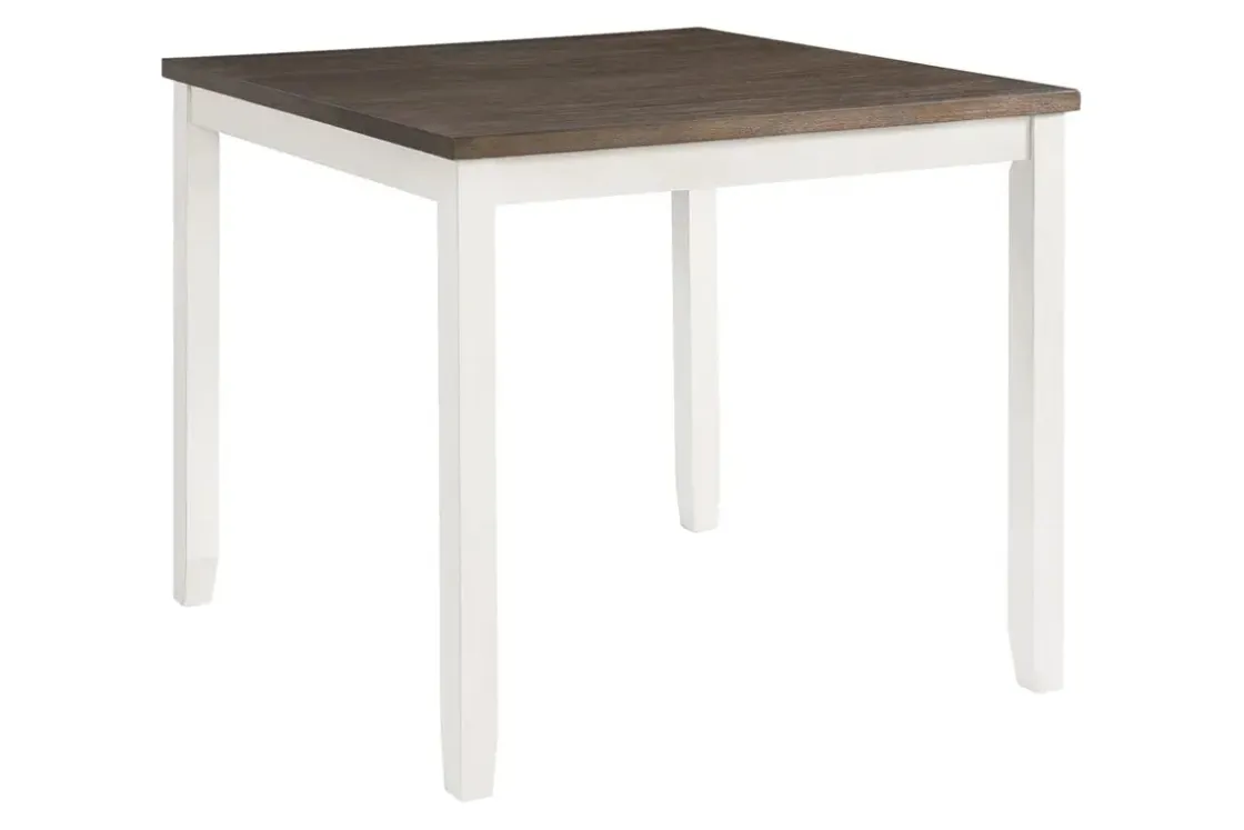 Mor Furniture Kona Square Counter Height Dining Table & 4 Stools In Gray