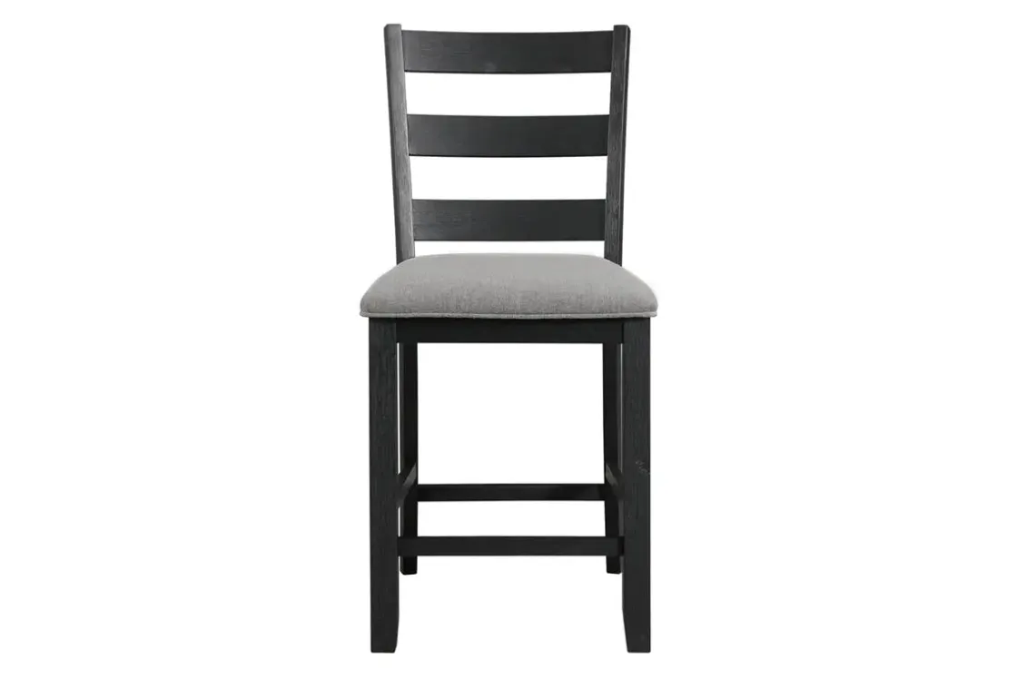 Mor Furniture Kona Square Counter Height Dining Table & 4 Stools In Gray