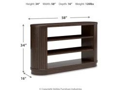 Mor Furniture Korestone Bookcase In Warm Brown