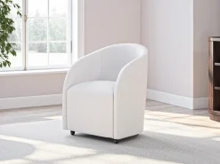 Mor Furniture Korestone Desk Chair In White