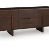 Mor Furniture Kydler Media Console In Medium Brown