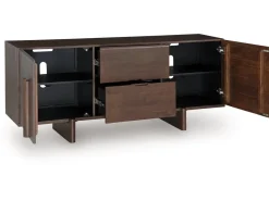Mor Furniture Kydler Media Console In Medium Brown