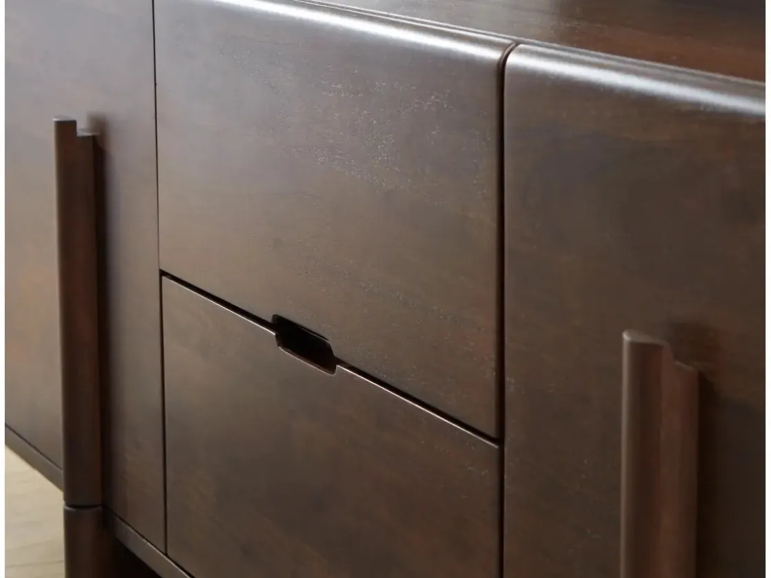 Mor Furniture Kydler Media Console In Medium Brown