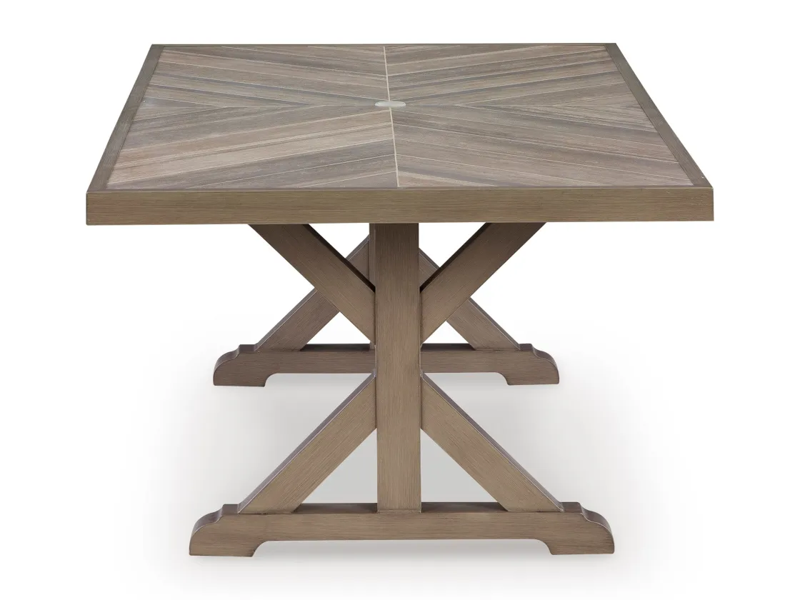 Mor Furniture Laguna Heights Outdoor Dining Table In Beige