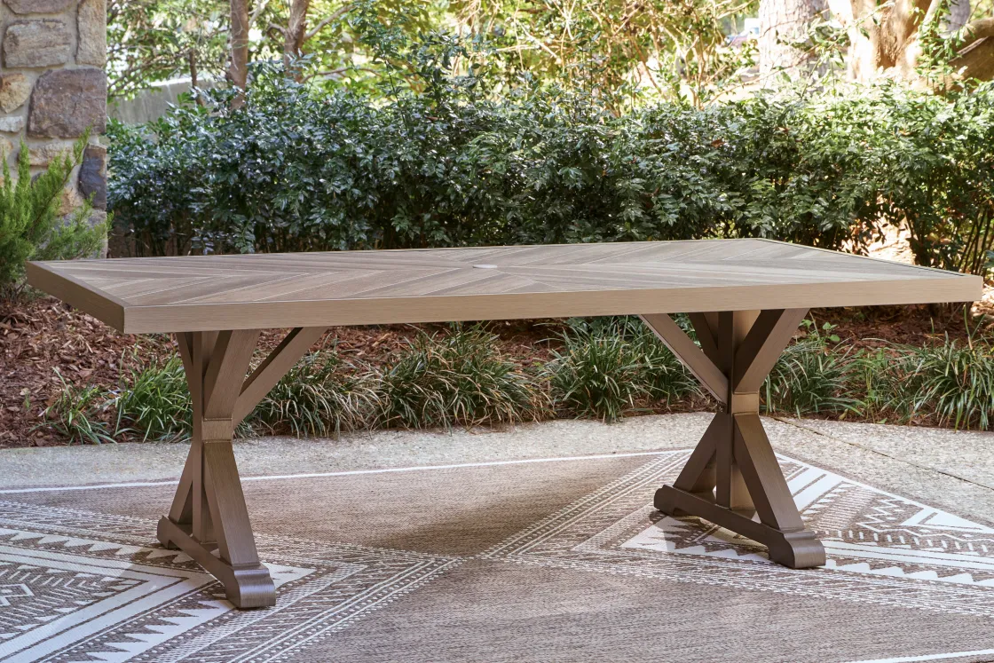 Mor Furniture Laguna Heights Outdoor Dining Table In Beige