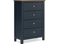 Mor Furniture Landocken Chest In Brown/Blue