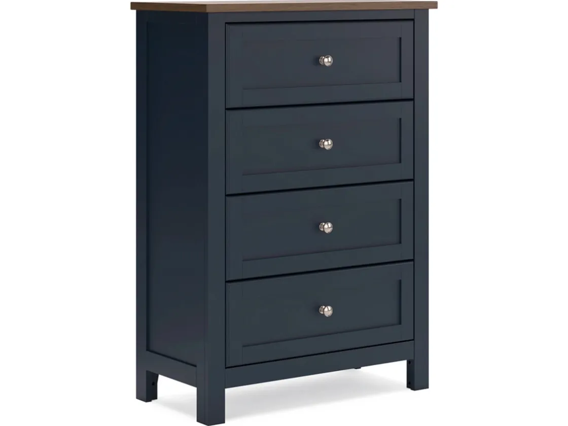 Mor Furniture Landocken Chest In Brown/Blue