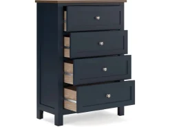 Mor Furniture Landocken Chest In Brown/Blue