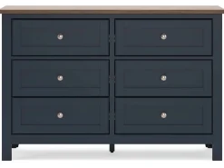 Mor Furniture Landocken Dresser In Brown/Blue