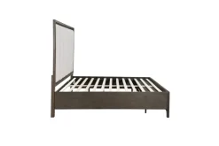 Mor Furniture Landon Upholstered Panel Bed In Walnut, Queen