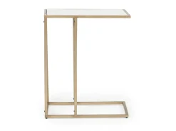 Mor Furniture Lanport Accent Table In Champagne White