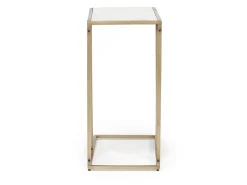 Mor Furniture Lanport Accent Table In Champagne White
