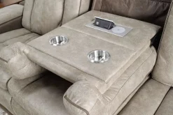 Mor Furniture Lantana 2 Power Sofa In Rocky Gray/Brown