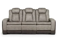 Mor Furniture Lantana 2 Power Sofa In Rocky Gray/Brown