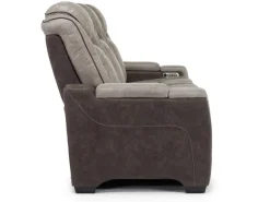 Mor Furniture Lantana 2 Power Sofa In Rocky Gray/Brown