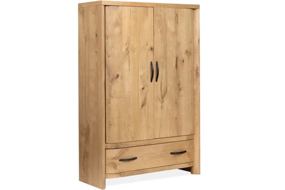 Mor Furniture Laramie Armoire In Honey Wheat