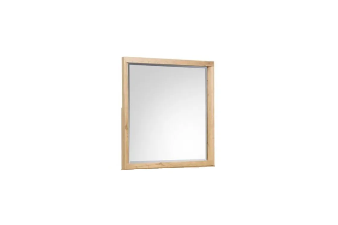 Mor Furniture Laramie Mirror In Honey Wheat