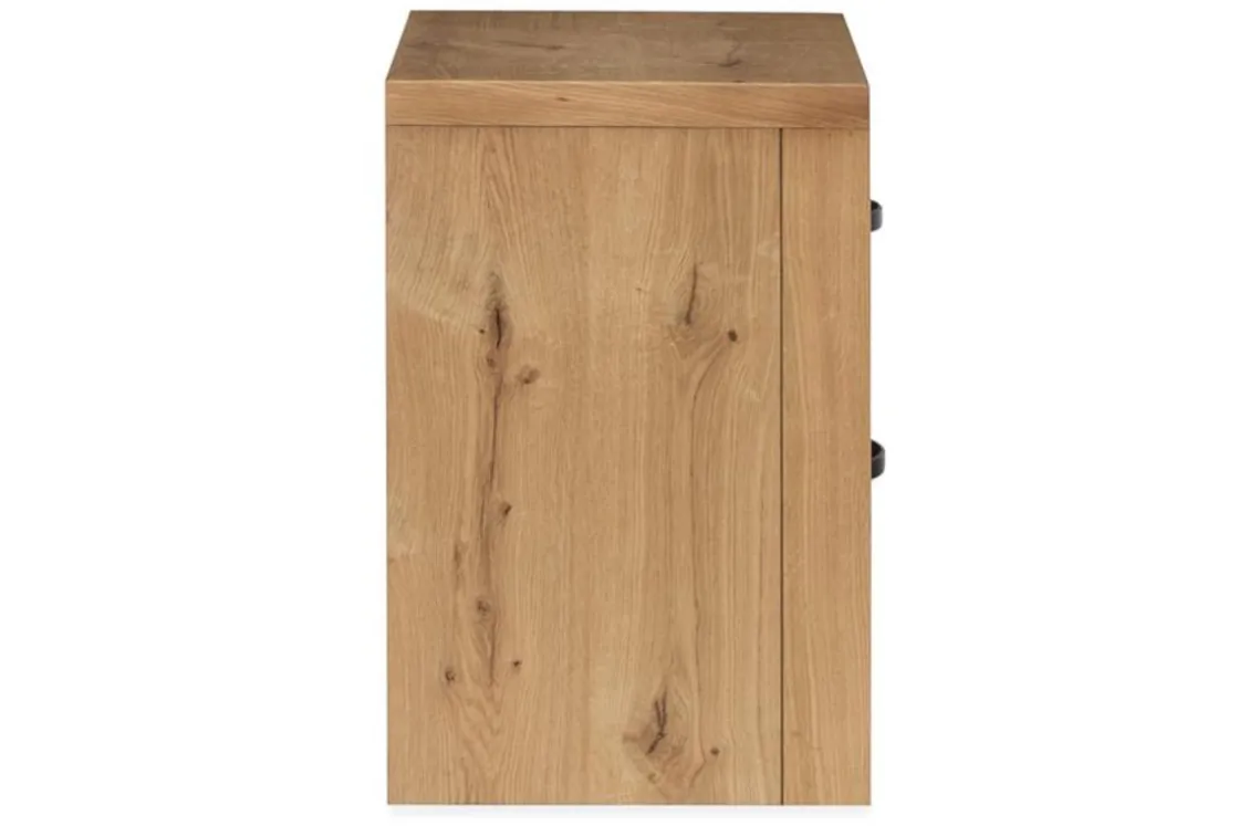Mor Furniture Laramie Panel Bed, Dresser, Mirror & 2 Drawer Nightstand In Honey Wheat, Queen
