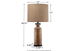 Mor Furniture Laurentia Table Lamp In Champagne