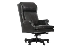 Mor Furniture Leather Office Desk Chair In Alabaster