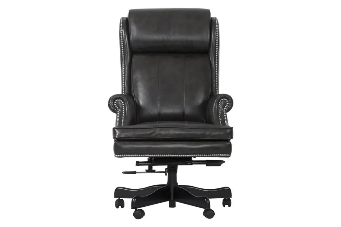Mor Furniture Leather Office Desk Chair In Alabaster