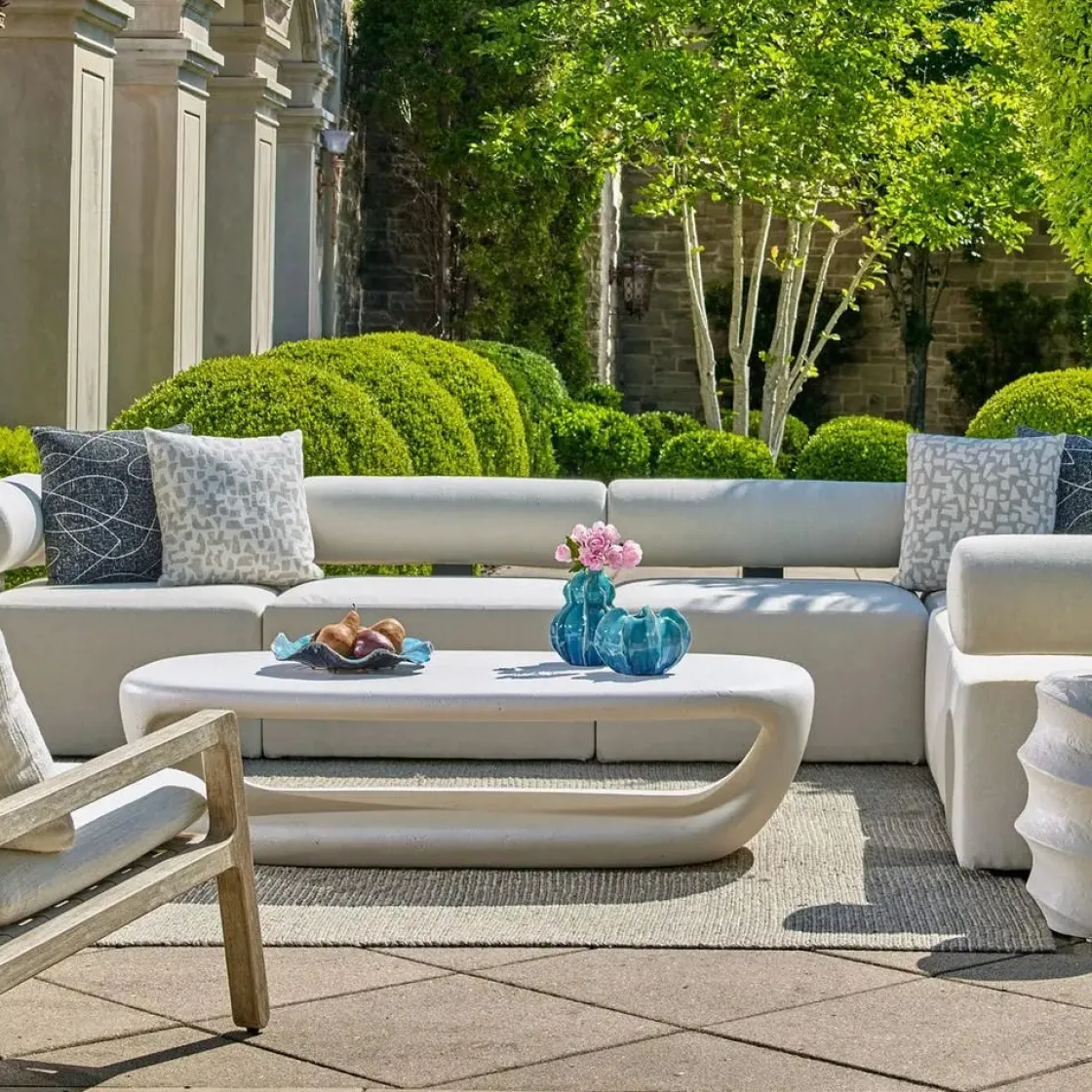 Mor Furniture Leyton Outdoor Coffee Table In White