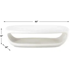 Mor Furniture Leyton Outdoor Coffee Table In White