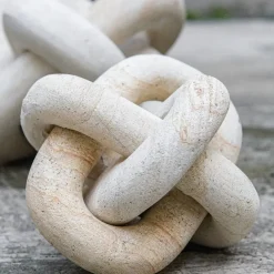 Mor Furniture Limestone Link Sculpture, Set Of 2