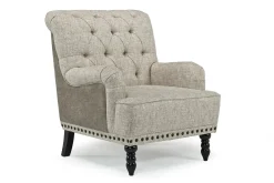 Mor Furniture Linen Accent Chair In Stone