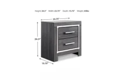 Mor Furniture Lodanna Nightstand In Gray