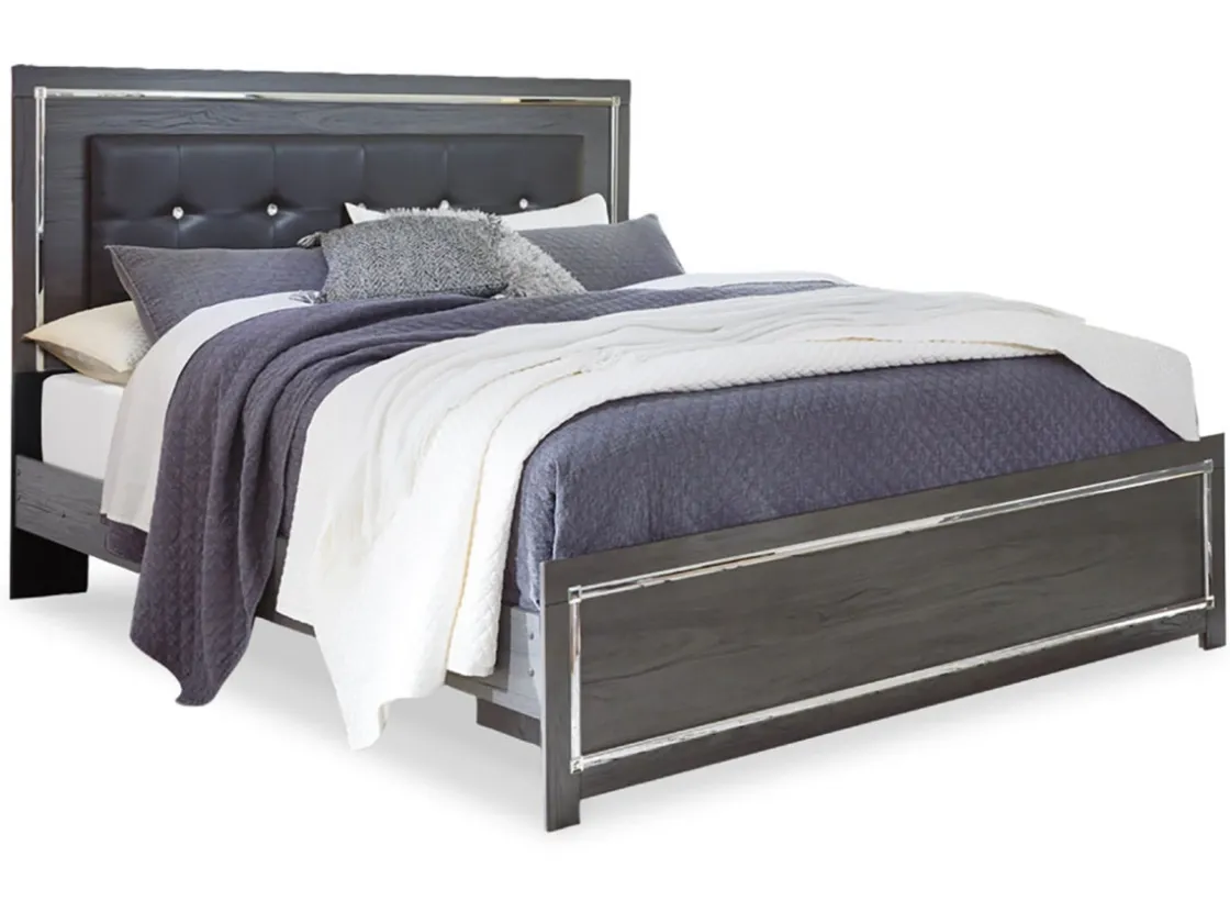 Mor Furniture Lodanna Panel Bed In Gray, Full