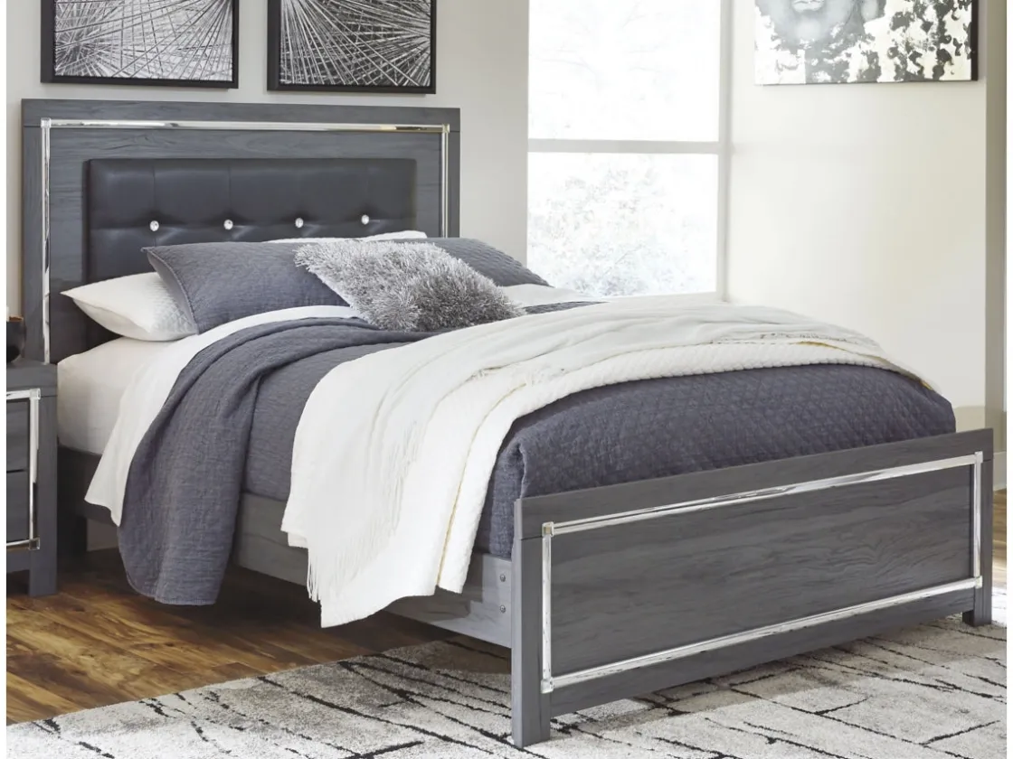 Mor Furniture Lodanna Panel Bed In Gray, Full