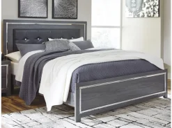 Mor Furniture Lodanna Panel Bed In Gray, Full