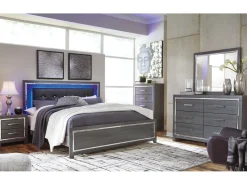 Mor Furniture Lodanna Panel Bed In Gray, Full