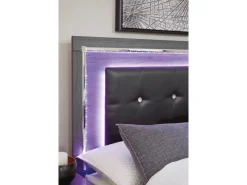 Mor Furniture Lodanna Panel Bed In Gray, Full