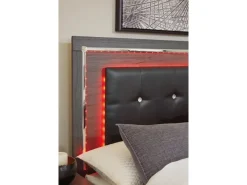 Mor Furniture Lodanna Panel Bed W/ Storage In Gray, Full