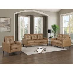 Mor Furniture Lois Chair In Camel Brown