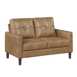 Mor Furniture Lois Loveseat In Camel Brown