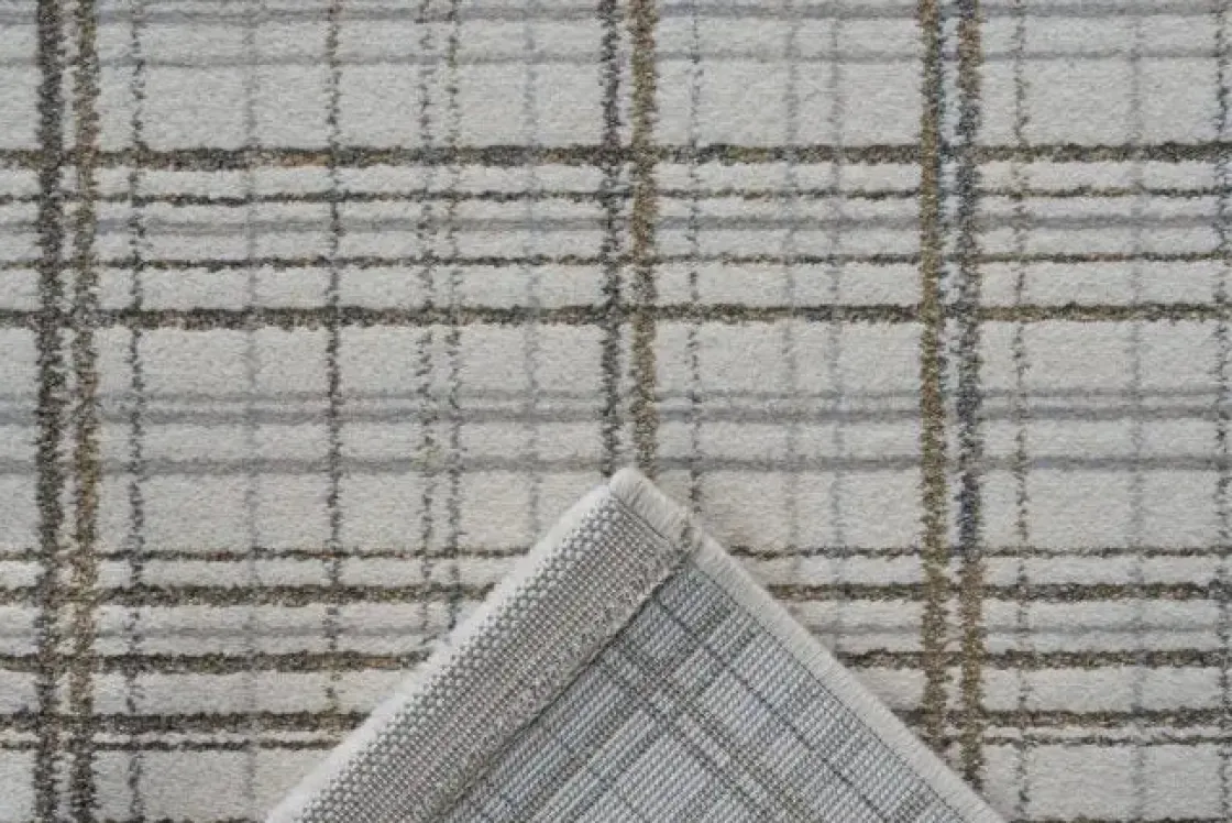 Mor Furniture London Court Rug In Beige/Gray/Ivory, 5’ X 7’