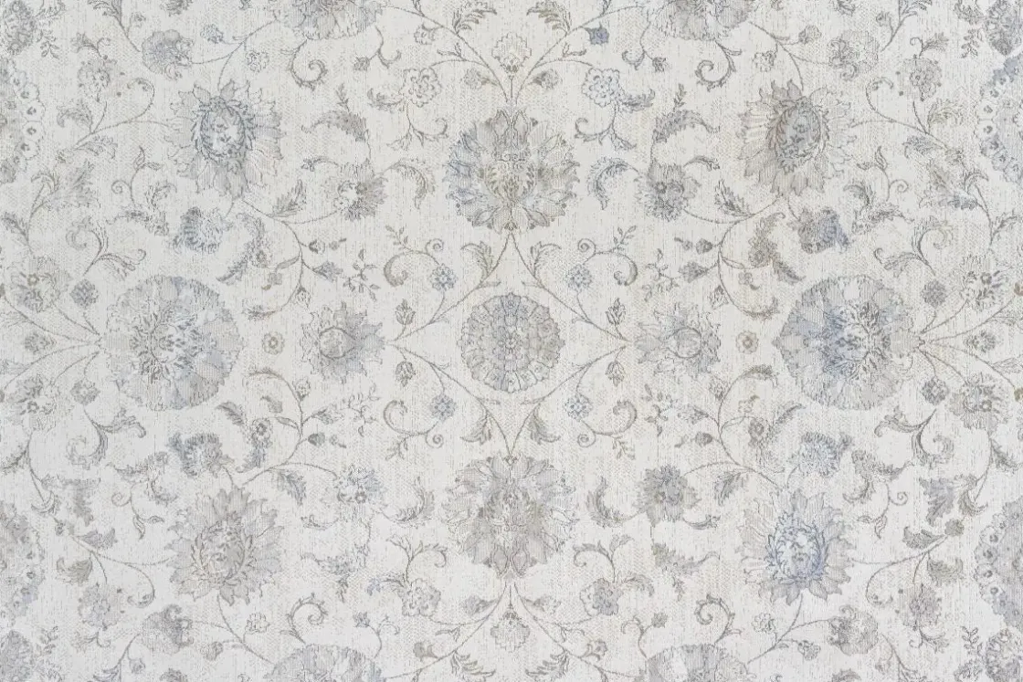Mor Furniture London Springs Rug In Ivory & Blue/Gray, 5’ X 7’