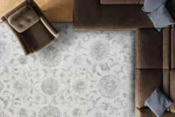 Mor Furniture London Springs Rug In Ivory & Blue/Gray, 5’ X 7’