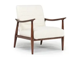Mor Furniture Louise Accent Chair In Sherpa Gray