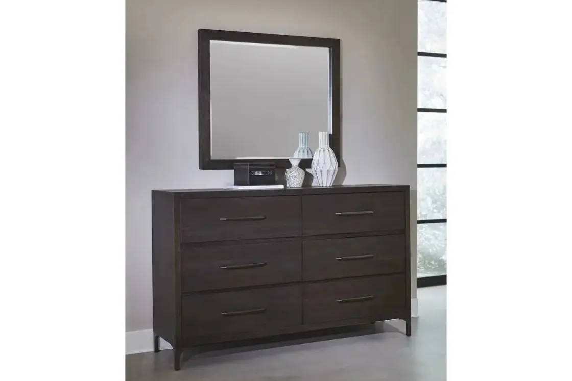 Mor Furniture Lucerne Dresser In Vintage Coffee