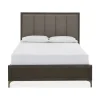 Mor Furniture Lucerne Upholstered Panel Bed In Vintage Coffee, Queen