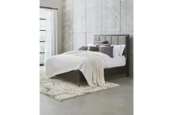 Mor Furniture Lucerne Upholstered Panel Bed In Vintage Coffee, Queen