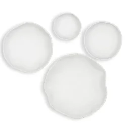 Mor Furniture Lucky Coins Wall Art In White, Set Of 4