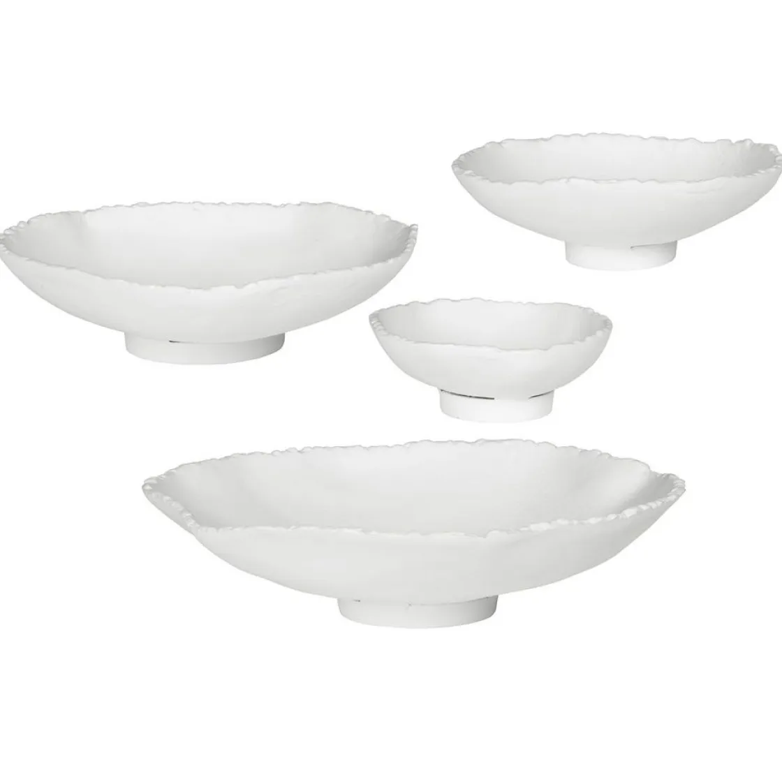 Mor Furniture Lucky Coins Wall Art In White, Set Of 4