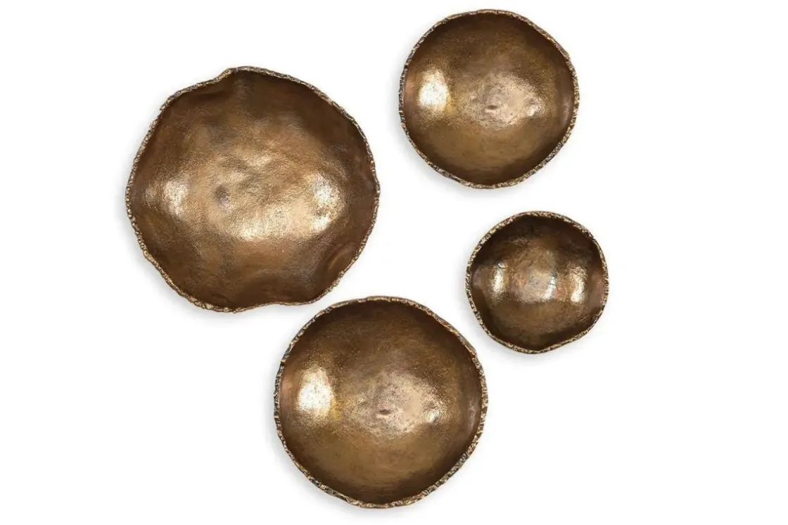 Mor Furniture Luckycoin Wall Art In Nickel, Set Of 4
