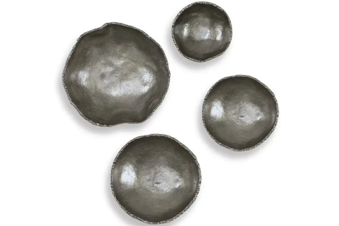 Mor Furniture Luckycoin Wall Art In Nickel, Set Of 4