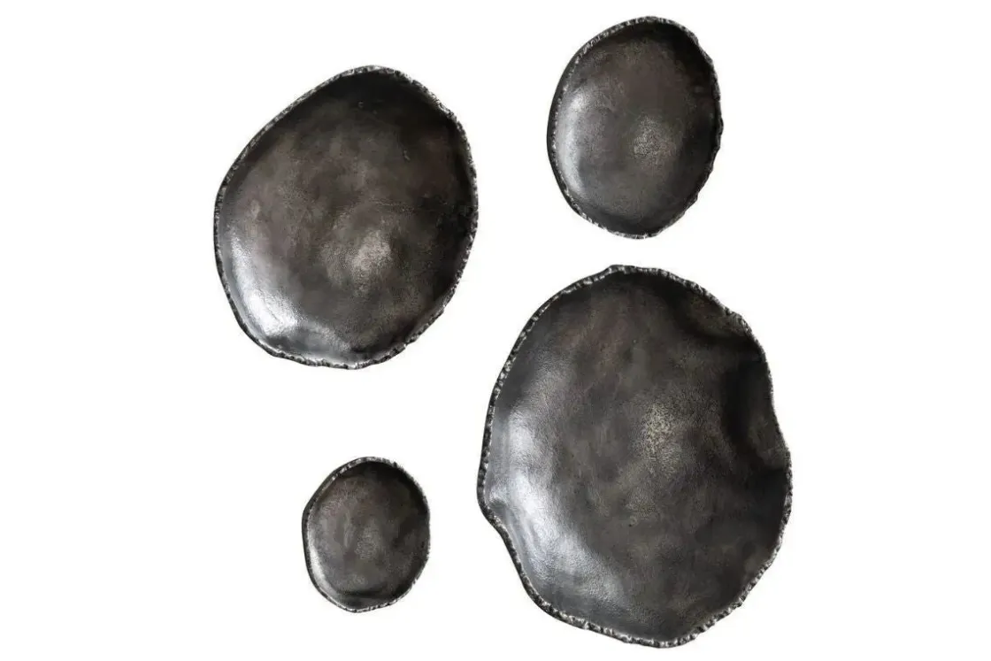 Mor Furniture Luckycoin Wall Art In Nickel, Set Of 4